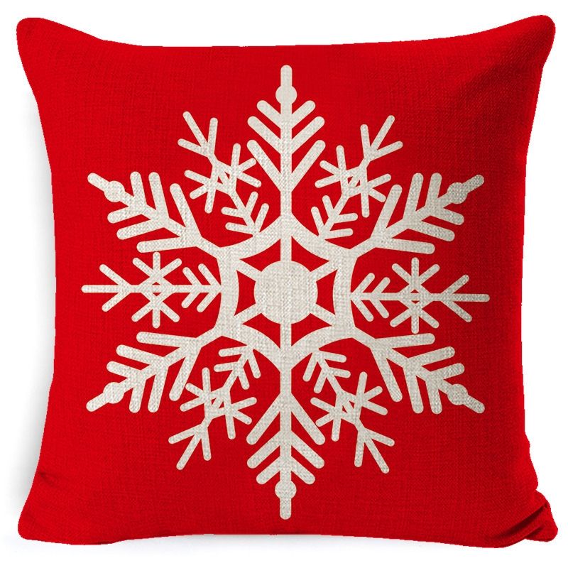 3 PCS Christmas Linen Red Hug Pillowcase Without Pillow Core, Specification: 45 X 45cm(SDBZ-00304)