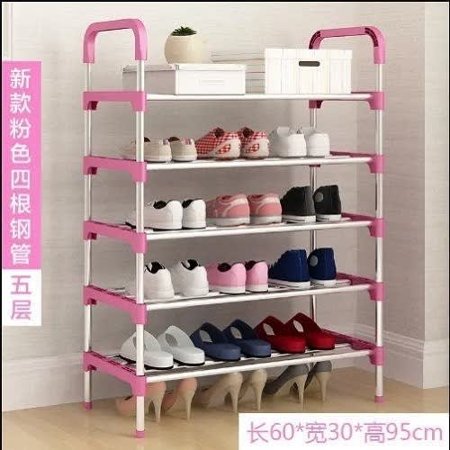 Shoe Rack - 5 Layers - Pink