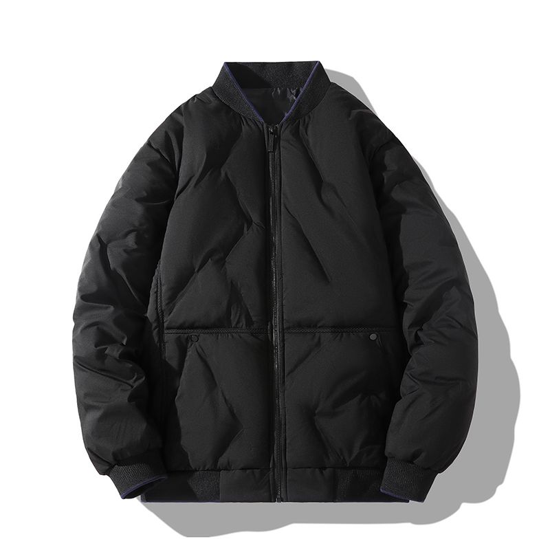 2023 New Big Size High Quality Fashion Men's Down Jacket Jacket Waterproof Jacket Baseball Jacket Black