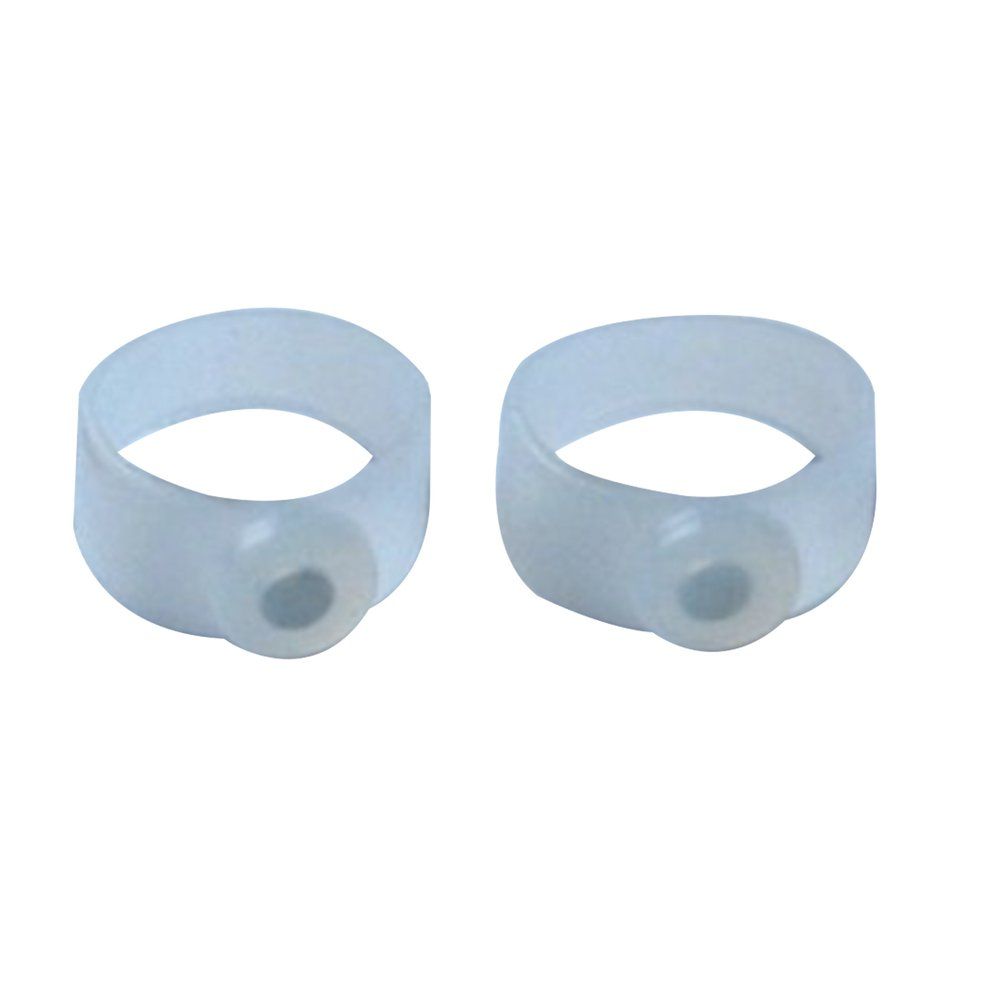 1 Pair Slimming Silicone Foot Massage Magnetic Toe Ring   Weight Loss Health-White