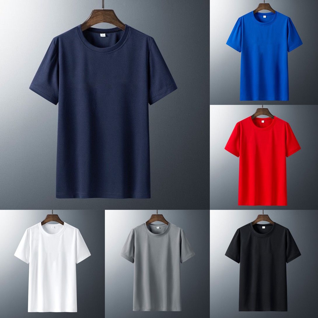 6 In 1 Unisex Round Neck Plain Tees Polo For Men And Women