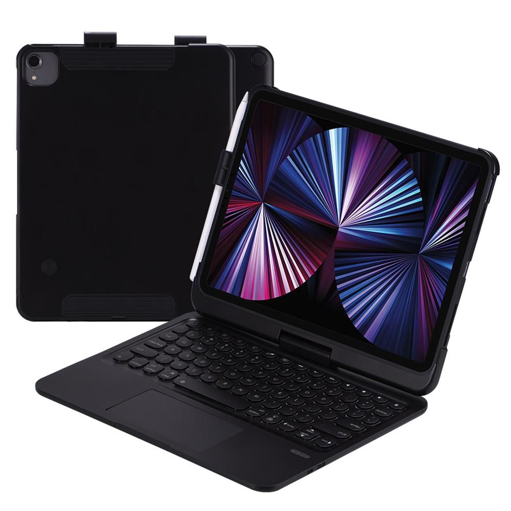 Detachable 360° Rotating Tablet Keyboard Case Colorful Backlight Effect Compatible with iPad Pro 11(2018/2020/2021)/ipad Air4 10.9(2020)/iPad Air5(2022)