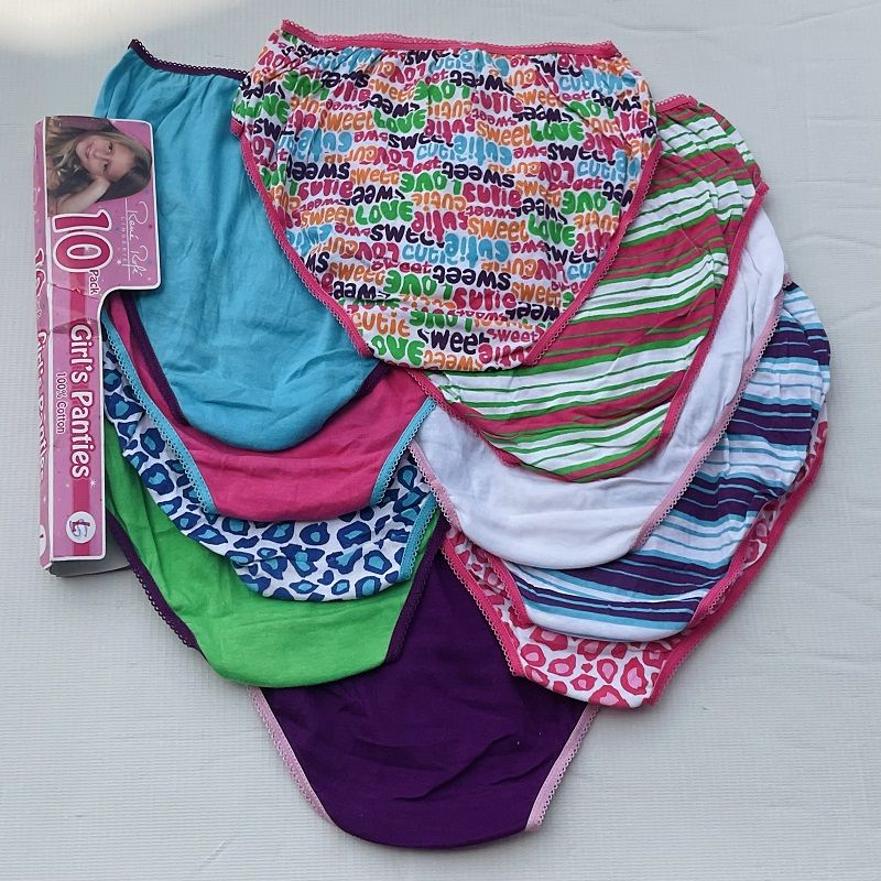 Set Of 10 Girls Hipsters Brief