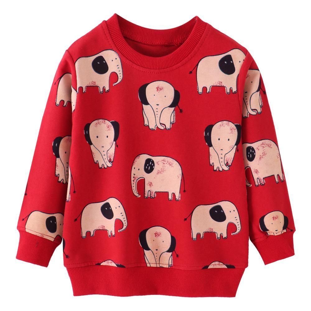 Boys And Girls Sweater Knitted Terry Cotton Long Sleeve Cartoon Sweater New Boys Autumn Cl
