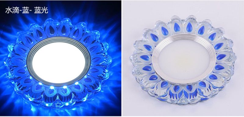 COB LED Downlight Colorful Panel Light 3W 110V 220V