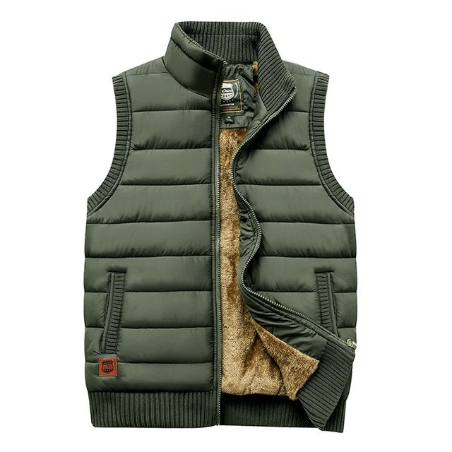 Autumn Winter Military Tactical Men's Sleeveless Vest Thick Fleece Jacket