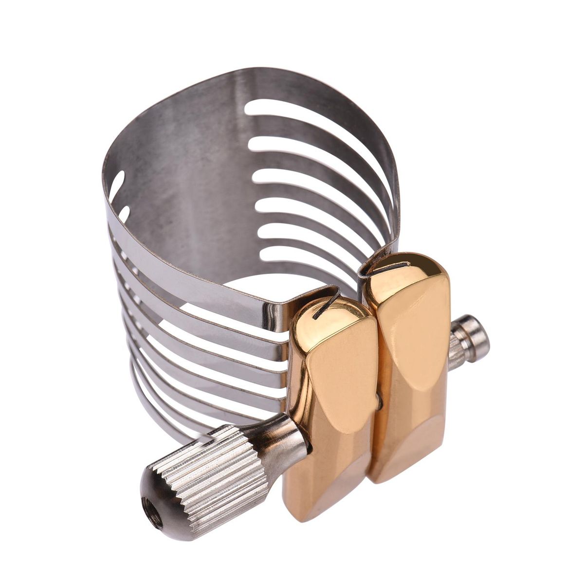 Single Screw Adjustment Saxophone Ligature Compact Durable Sax Ligature for Tenor Saxophone