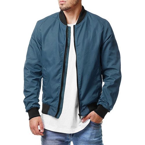 Men's Slim Fit Lightweight Softshell Flight Bomber Jacket