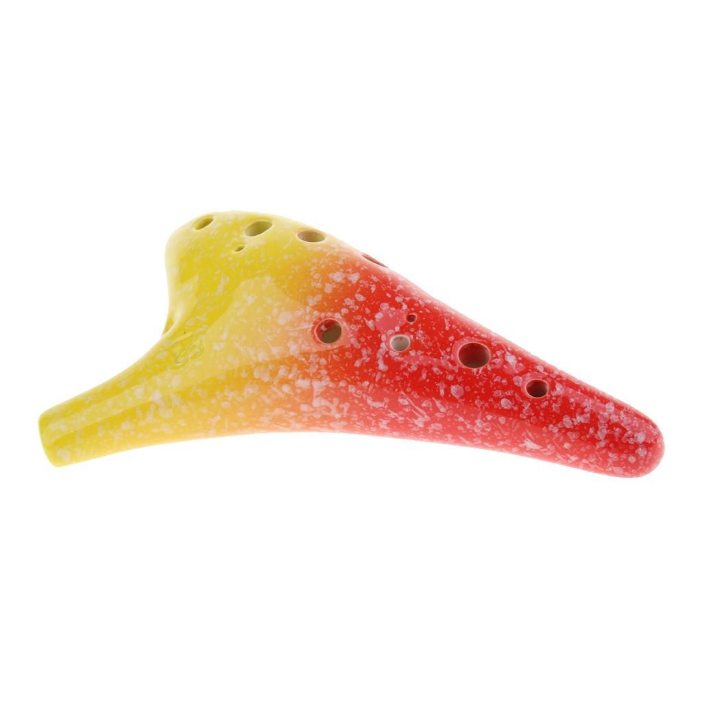 Novelty Eramic 12 Holes Ocarina Vessel Flute