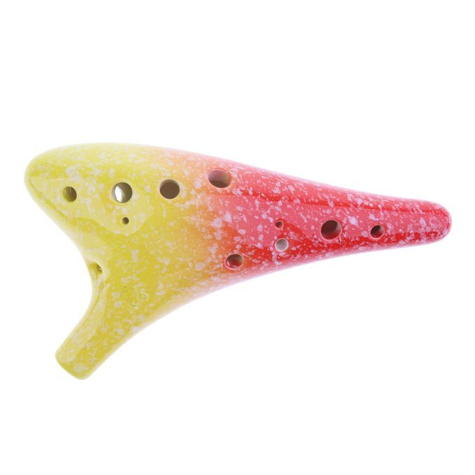 Handcrafted 12 Holes Eramic A Ocarina Wind Instrument C