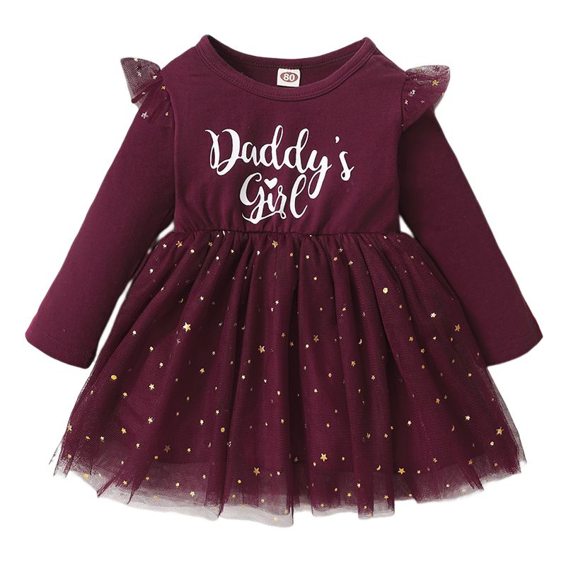 Baby Girl Festival Princess Dress Long Sleeve Sequins Tutu Skirt