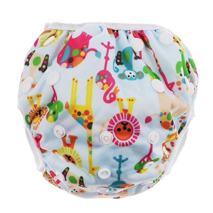 Baby Adjustable Swim Diaper Nappy Reusable Washable Shorts Circus