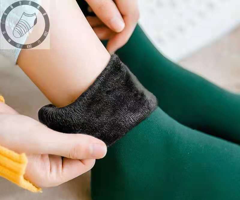 【Snow Socks】Mid-high Floor Socks In Winter-dark Green(Naked Socks)/10 Pairs