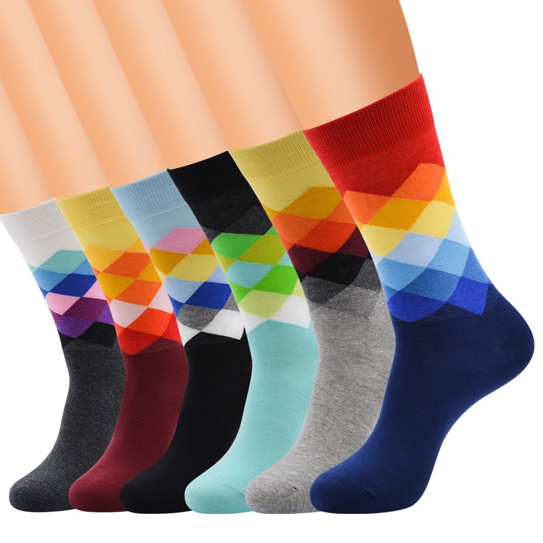 6 In 1 Male Pattern Socks