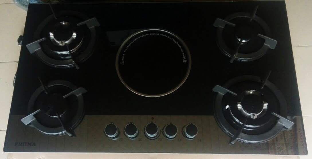 90 Cm Gas And Induction Ceramic Hob