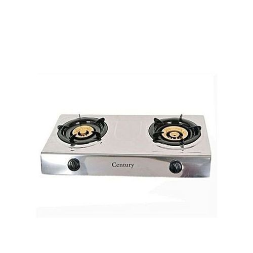 Stainless Steel Auto Ignition Table Top Gas Double Burner