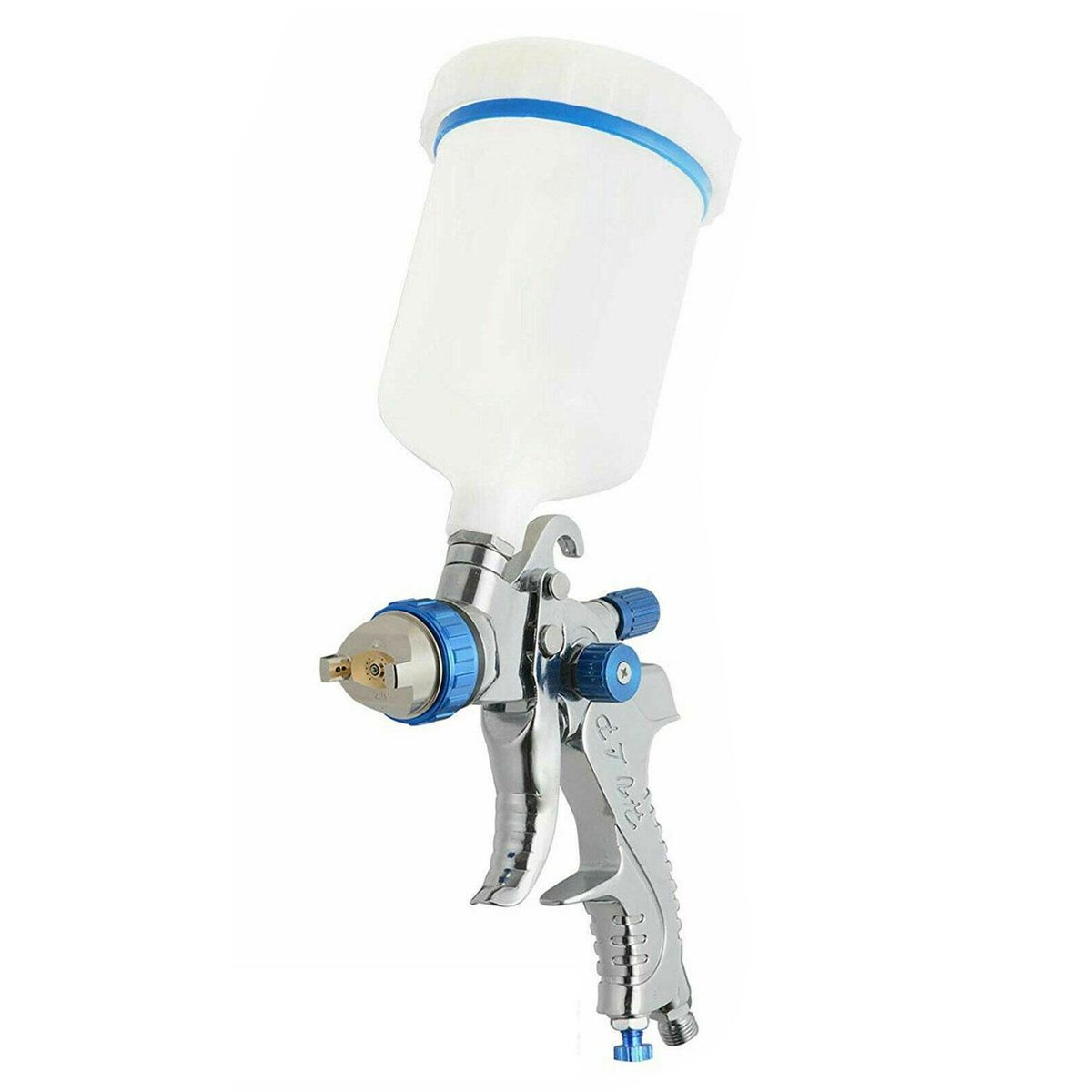 600CC Cup Car Vehicle HVLP Paint Sprayer Kit Air Regulator Gravity Feed 3 Nozzles