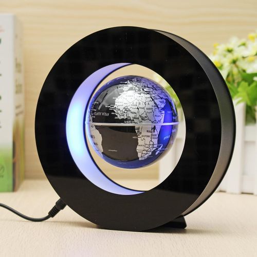 Magnetic Levitation Floating Globe LED Light World Map Round Shape Decor Gifts