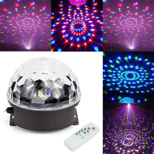 6 Color Digital RGB Disco Ball Stage Light LED Bluetooth Speaker Prom Laser Party Light With Mp3 Player Prom DJ Projector Light