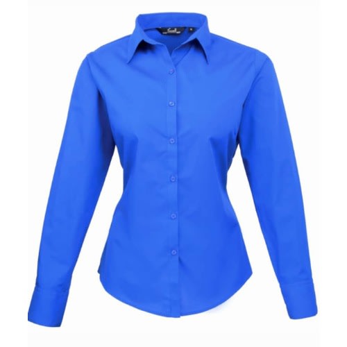 Ladies Formal Dress Shirt - Royal Blue