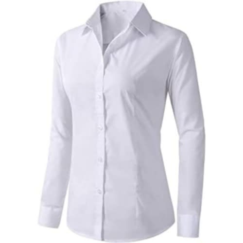 Ladies Formal Dress Shirt - White
