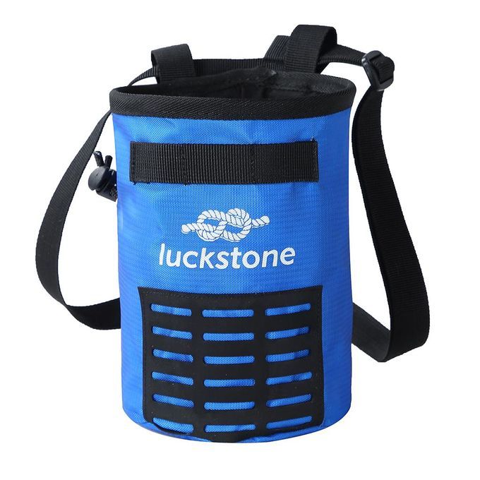 Chalk Bag Pouch For Climbing Bouldering Bouldering Weightlifting Blue