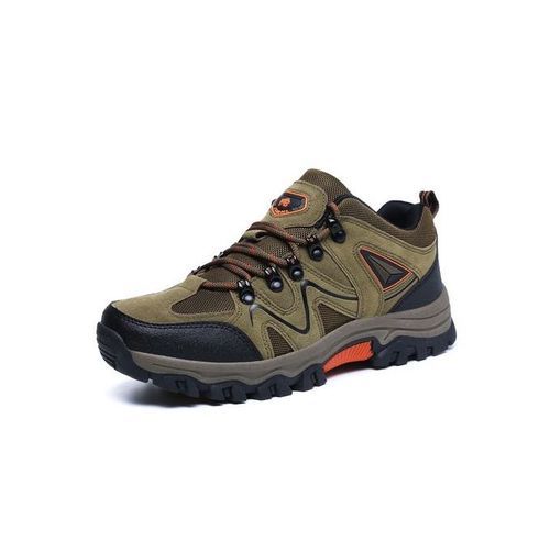 Big Size Mens Outdoor Hiking Climbing Shoes-Brown