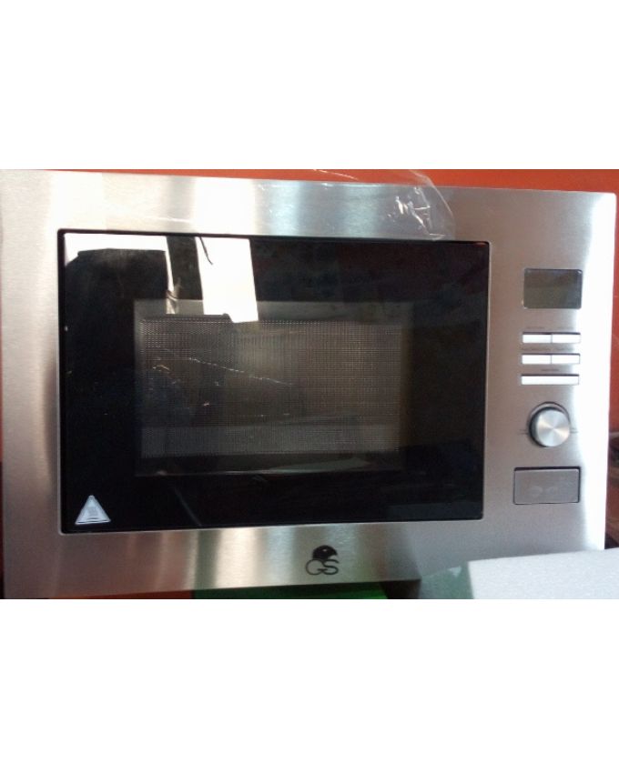 60cm Silver Digital  Built In Microwave