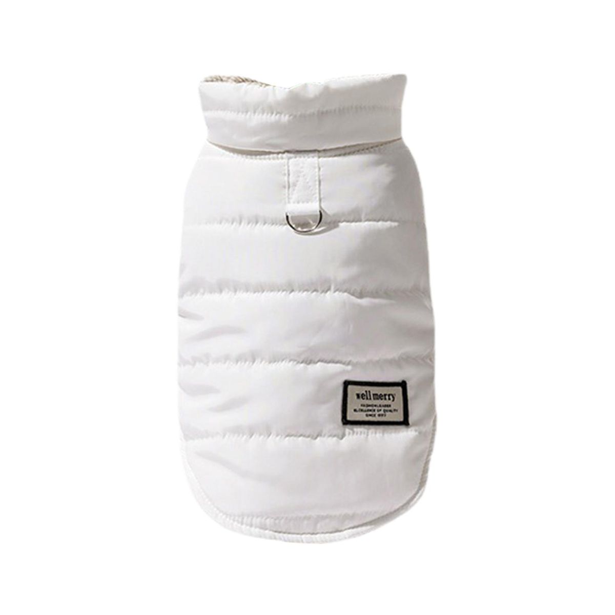 Kitten Jacket Single Breasted Checkered Pet Vest Beige