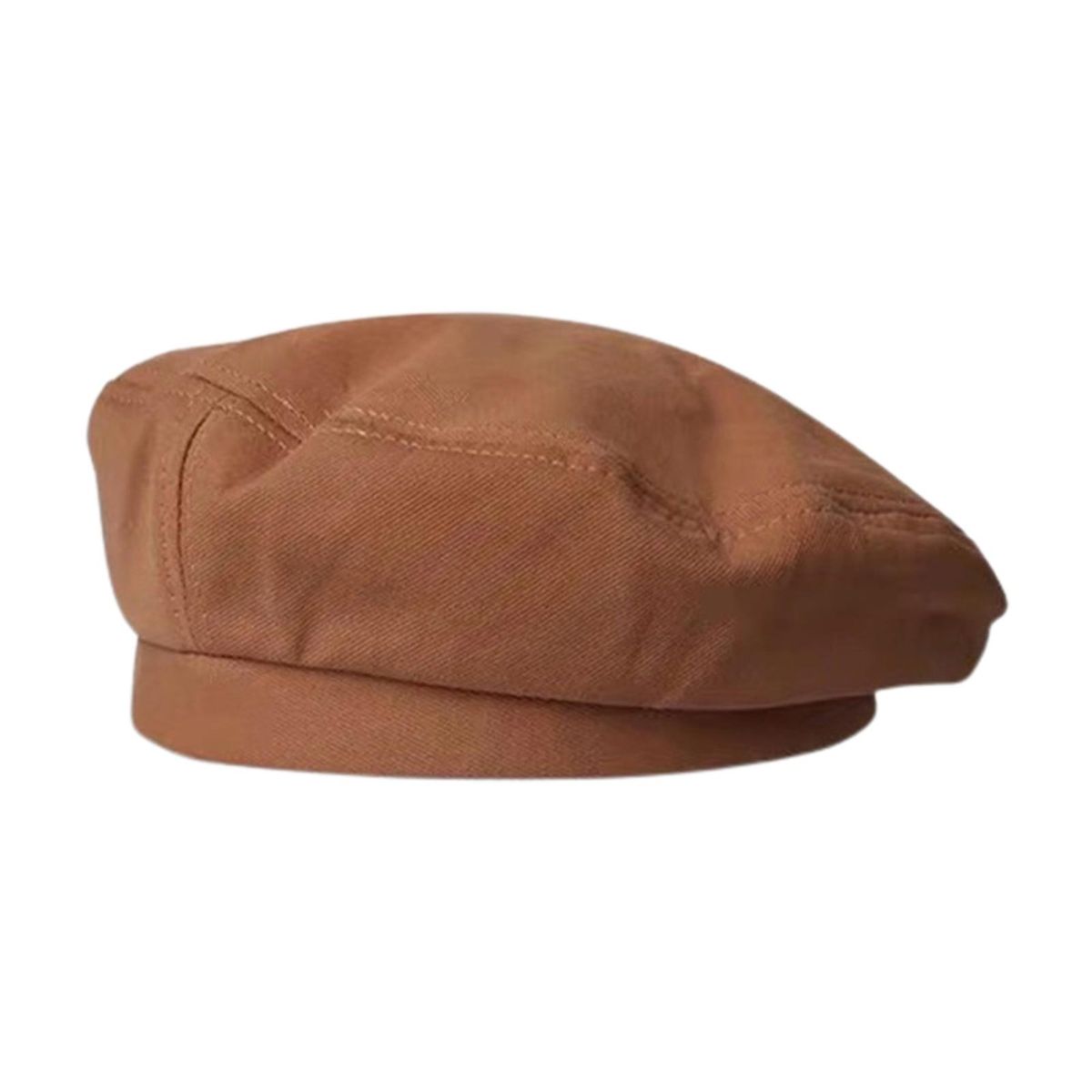 Women Beret Artistic Lady Autumn Beanie Brown