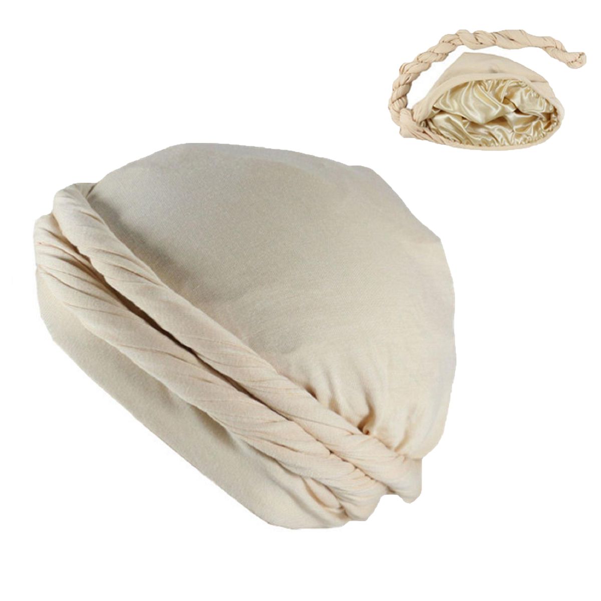 (I)Halo Turban Durag For Men Satin Satin Silk Lined Elastic Men Turban Head Wrap Head Scarf Do XXA