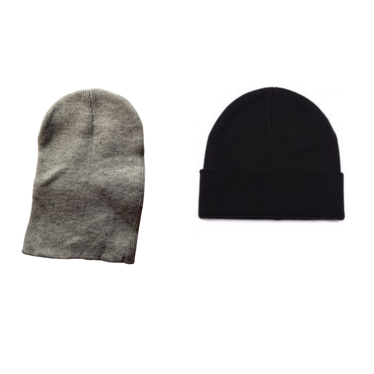 Head Warmer Beanie- Ash And Black