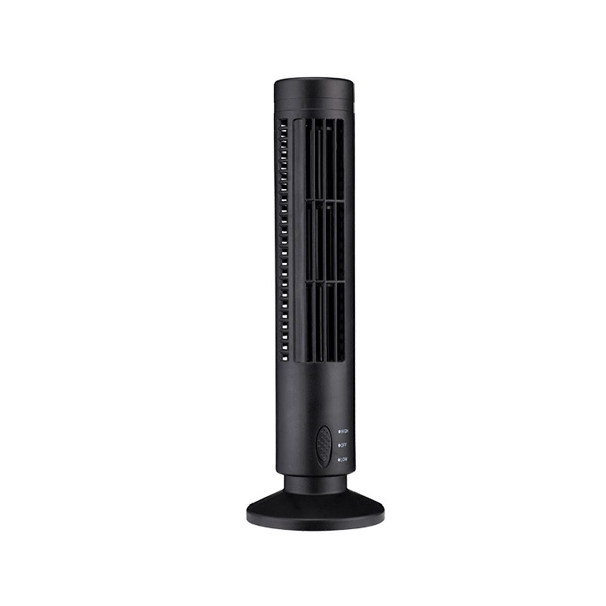 New USB Tower Fan less Fan Tower Electric Fan Black