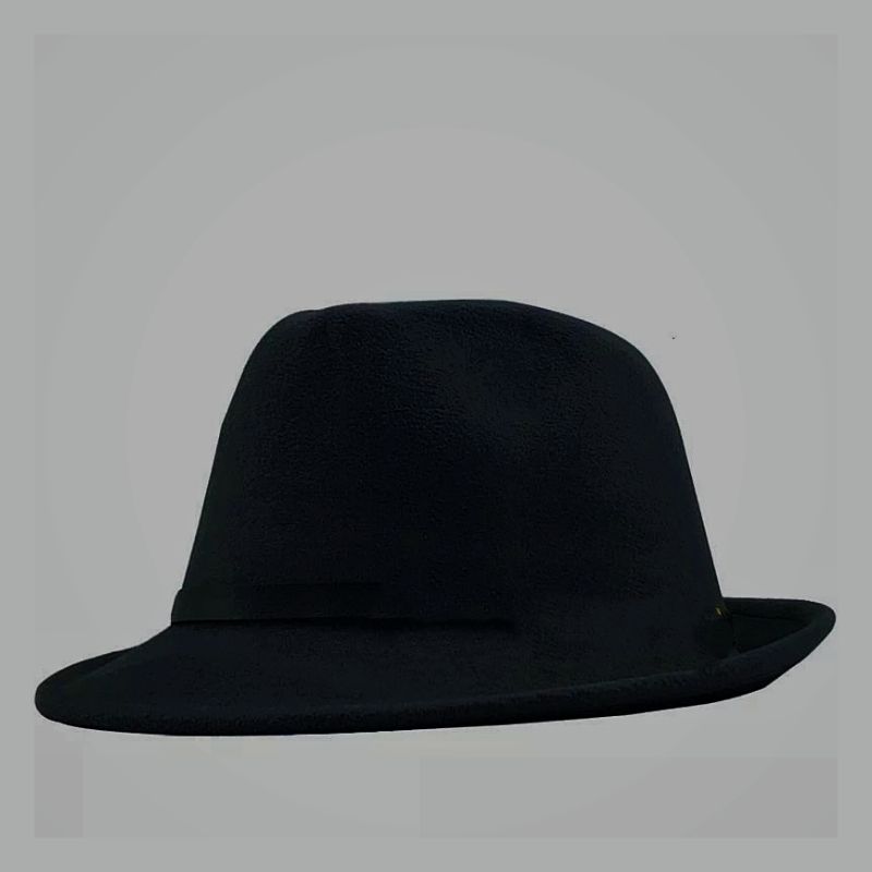 Distinct Fedora Hat Black