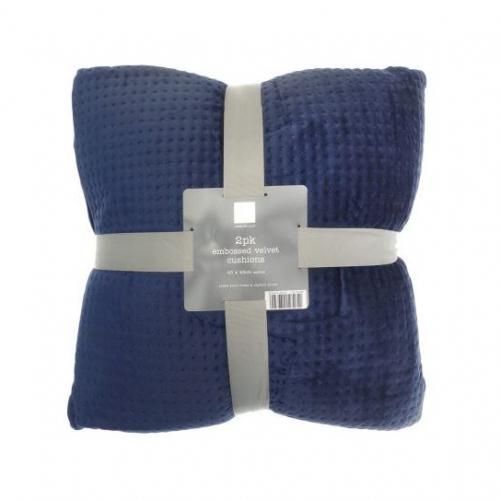 2 Pack Embossed Velvet Cushions