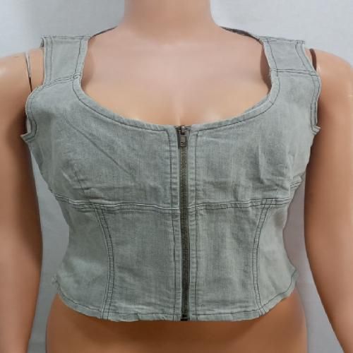 Bustier Top Ladies Turkey Jacket For Women - Grey