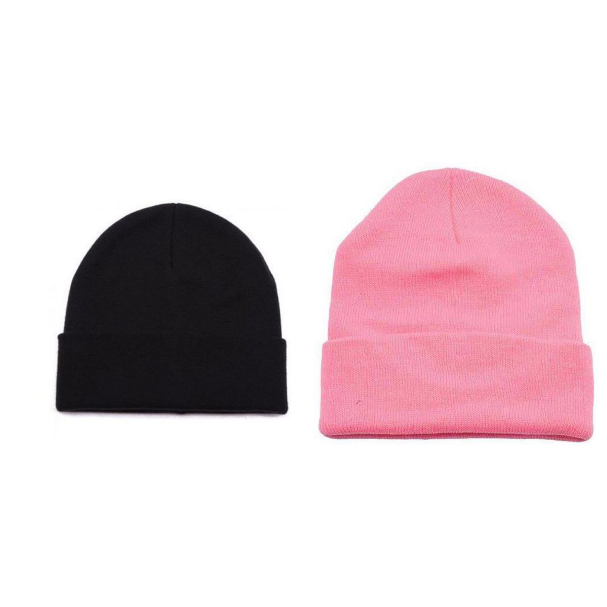Head Warmer Beanie- Black And Pink