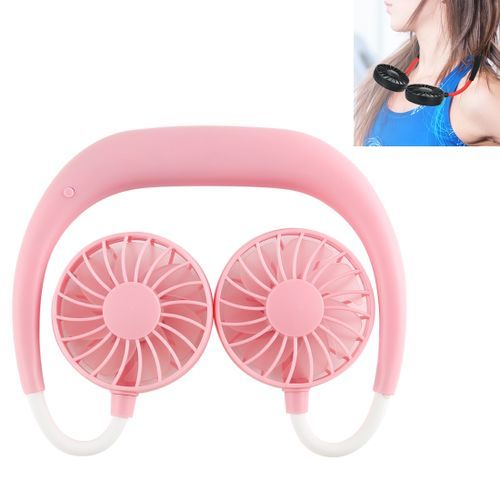 Multi-function Portable Adjustable Wearable Sport Fan(Black)