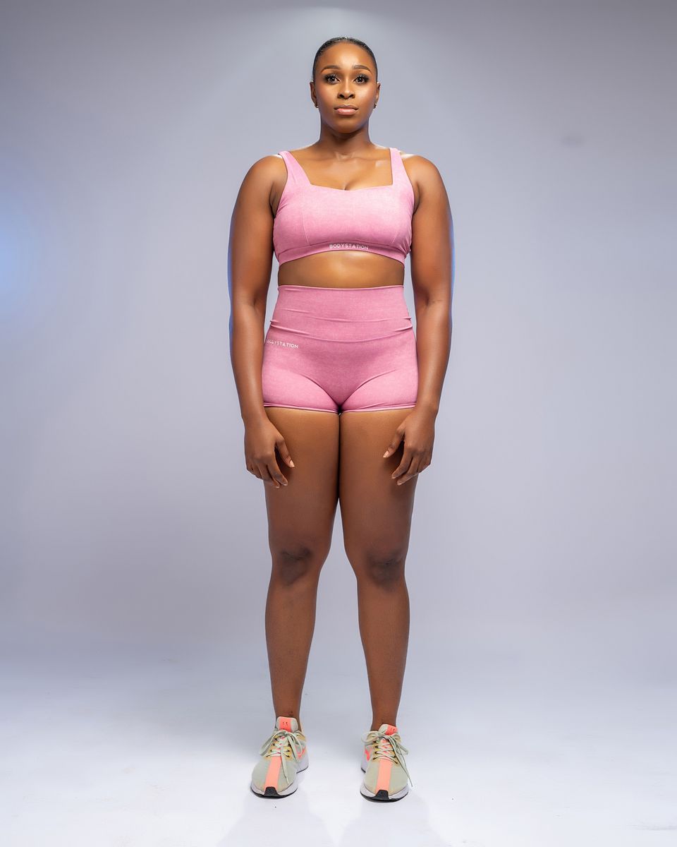 Zuri Female Fitness Wear Set - Pink
