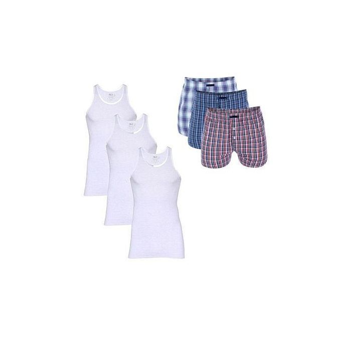 SIX-in-1 Men's Underwear (Singlets & Boxers)