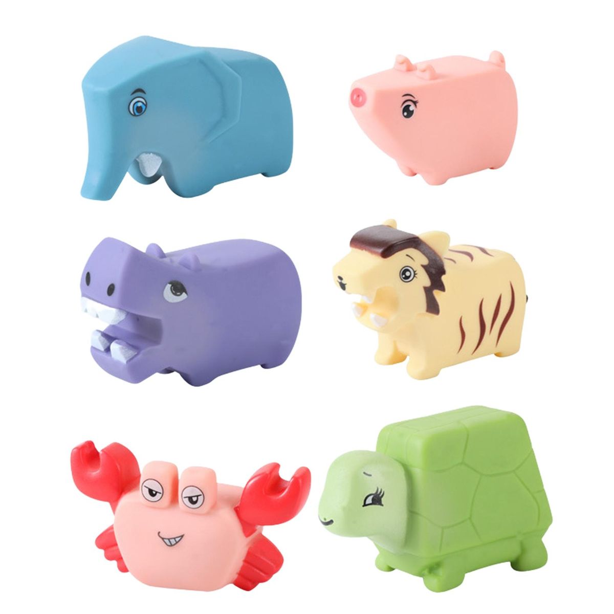 Shower Toys for Infants 6pcs Fun Vinyl Dinosaur Bath Toys Safe
