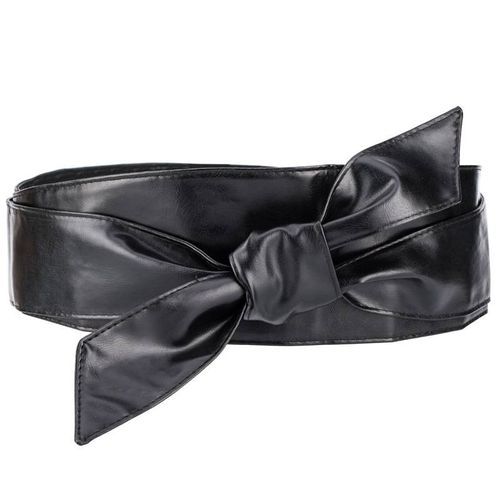 Wrapping Waist Leather Female Belt  - Black Wrapping Belt