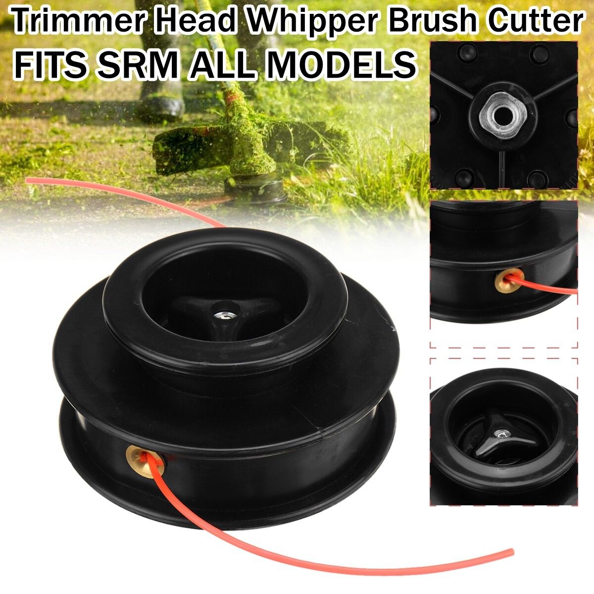 Manual Feed Straight Shaft Trimmer Head Whipper Brush For SRM ALL