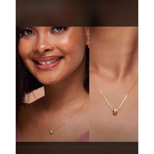 Non Tarnish Tiny Gold Chain With Pendant