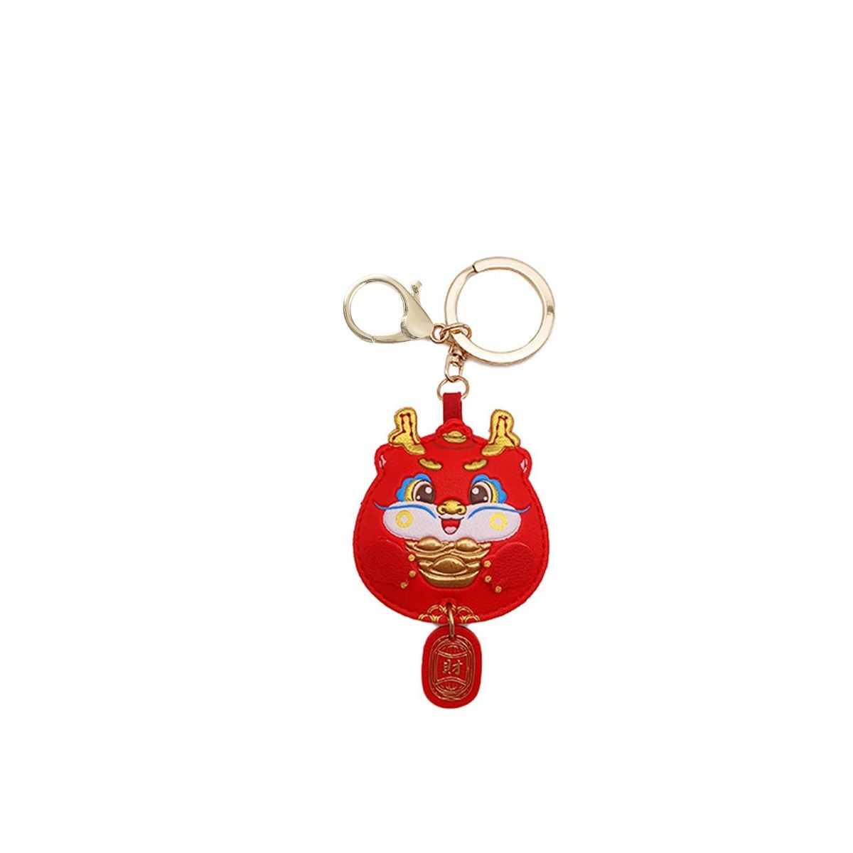 Lightweight Keychain Dragon Keychain Shoulder Bag Pendant Festive New Red 1