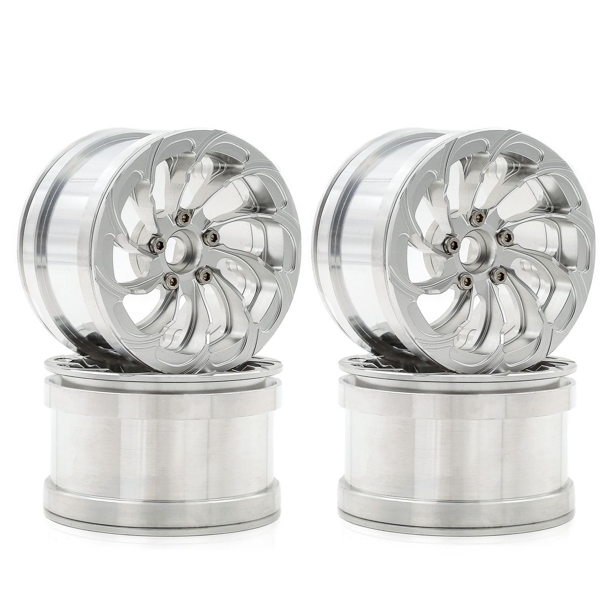 Aluminum Alloy Wheel Rim Beadlock Wheel Rims Hub 4pcs