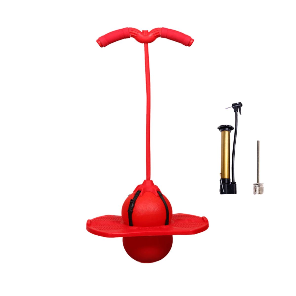 Bouncing Ball With Handle Jumping Hopper Ball Toy Large Elasticity And Strong Bearing Capacity For Adults Kids