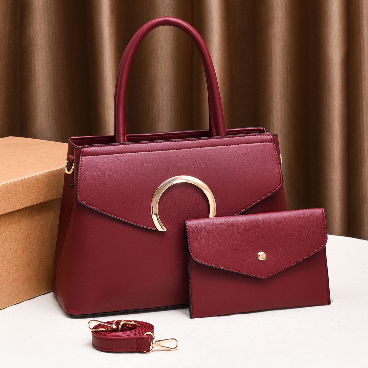 Quality Premium Shoulder Ladies/women Handbag-Wine