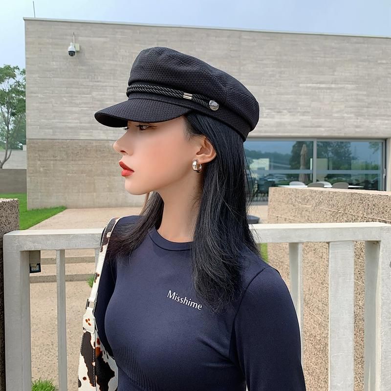 Foux  Hats Women Autumn Winter British Style sboy Caps Flat Casquette Octagonal Baker Boy er Captain Sailor Navy