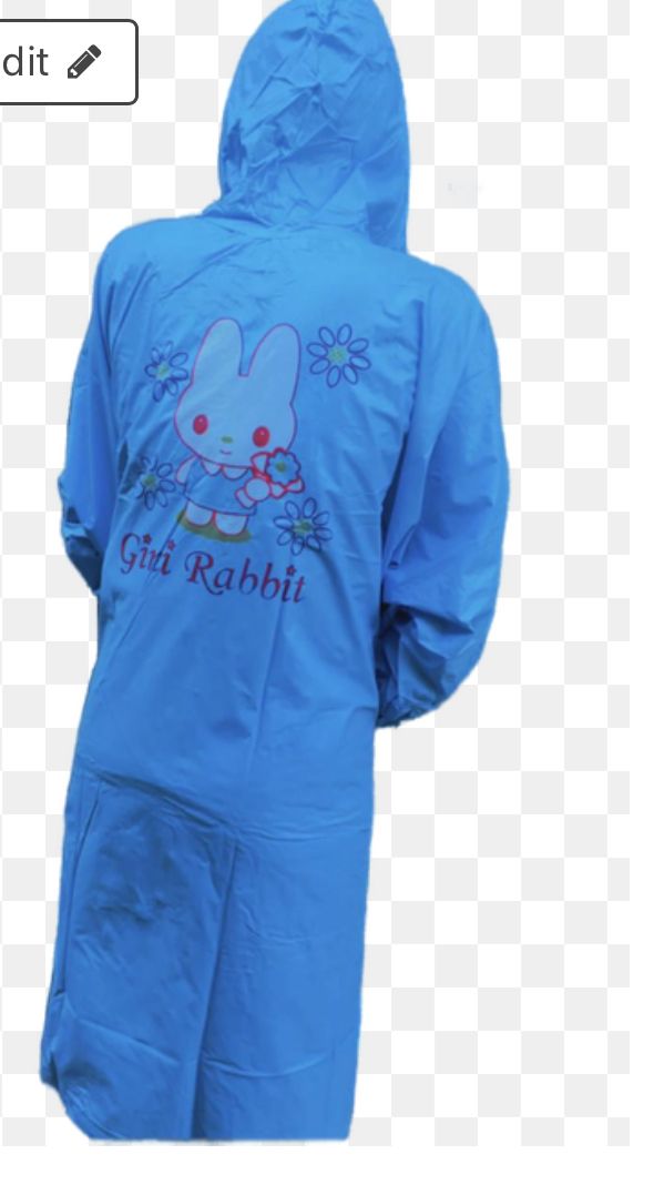Outdoor Cute Waterproof Kids Rain Coat Kids Blue